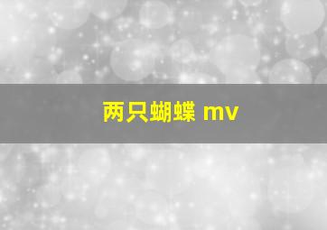 两只蝴蝶 mv